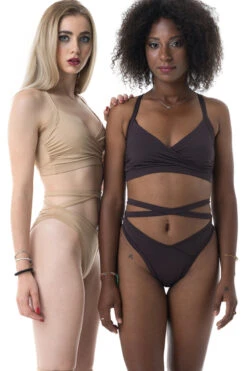 Poledancerka Cross Wrap Shorts - Nude 01 7 Poledancerka Cross Wrap Shorts - Nude 01 -Pole Dance Clothing Shop 04 3