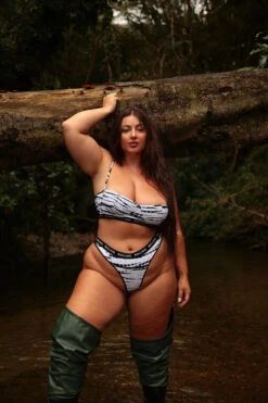 Rolling Alpha Cheeky Shorts - Zebra -Pole Dance Clothing Shop 187A0293