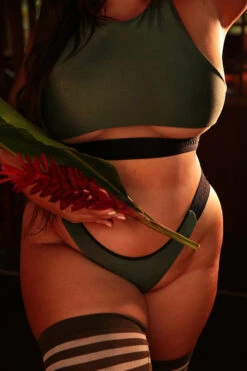 Rolling Hunter Reversible Cheeky Shorts - Dark Green/Black 8 Rolling Hunter Reversible Cheeky Shorts - Dark Green/Black -Pole Dance Clothing Shop 187A9878 1