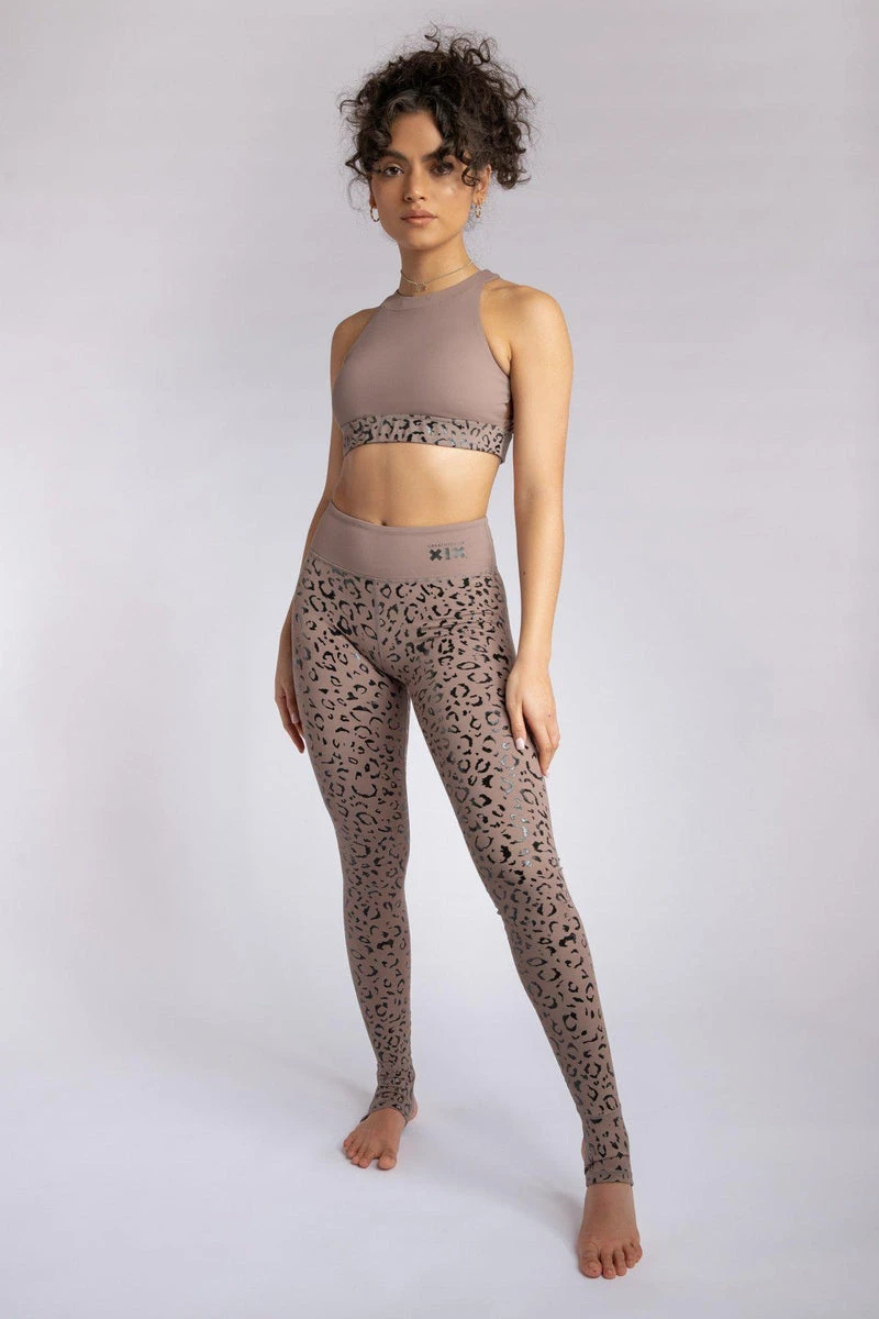 CXIX Gecko Grip Leggings - Dusky Leopard 3 CXIX Gecko Grip Leggings - Dusky Leopard - Image 3