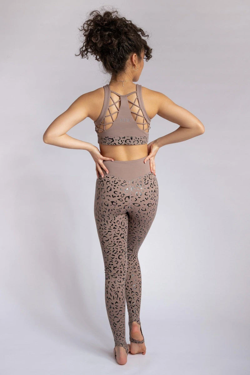 CXIX Gecko Grip Leggings - Dusky Leopard 2 CXIX Gecko Grip Leggings - Dusky Leopard - Image 2