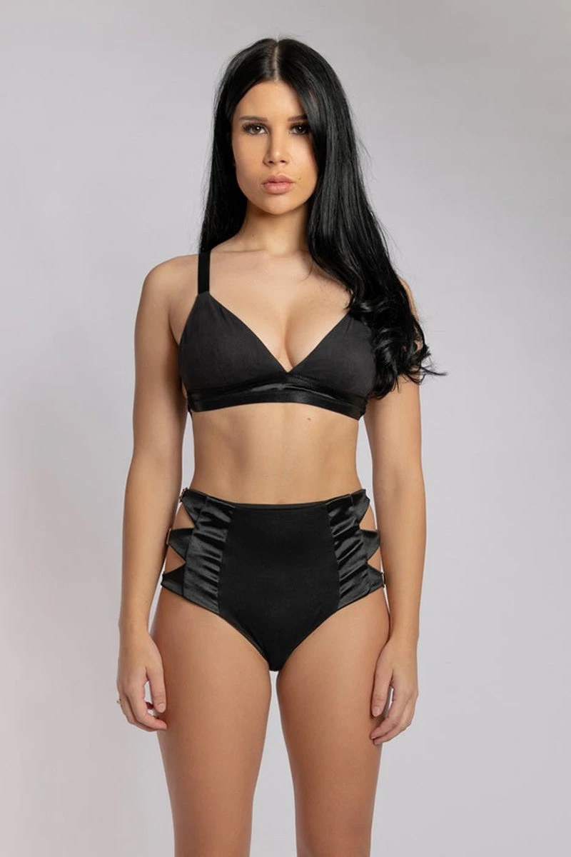 CXIX Aphrodite High Waist Bottoms - Black 9 CXIX Aphrodite High Waist Bottoms - Black - Image 9