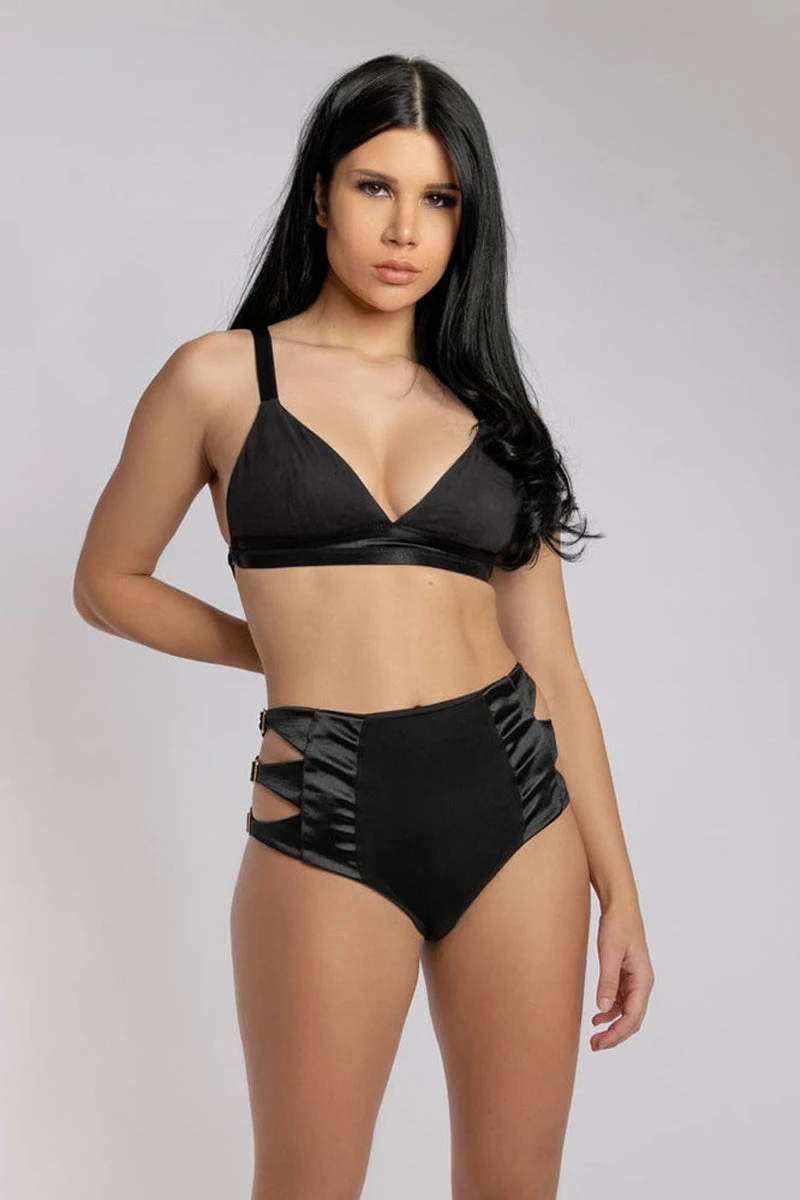 CXIX Aphrodite High Waist Bottoms - Black 5 CXIX Aphrodite High Waist Bottoms - Black - Image 5