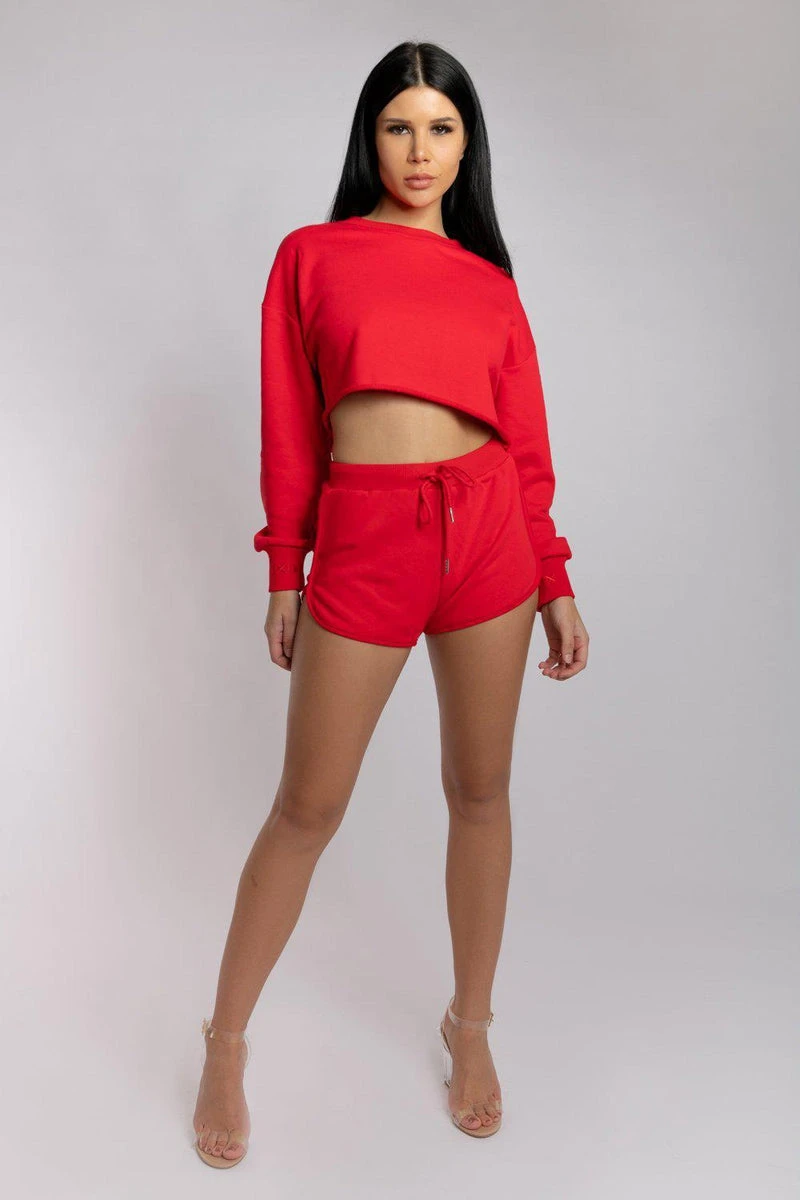 CXIX Oversized Cropped Jumper - Jalapeño 8 CXIX Oversized Cropped Jumper - Jalapeño - Image 8