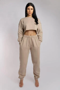 CXIX Oversized Cropped Jumper - Fawn -Pole Dance Clothing Shop 20 08 20CreaturesofXIXEcom 58
