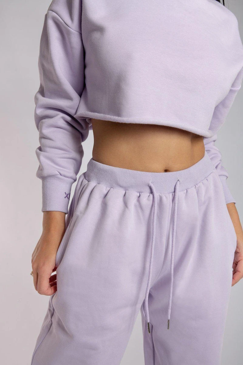CXIX Oversized Jogger Bottoms - Lilac 6 CXIX Oversized Jogger Bottoms - Lilac - Image 6