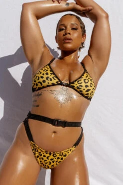 CXIX Buckle Up Bottoms - Yellow Leopard -Pole Dance Clothing Shop 20 09 24CreaturesofXIX 106