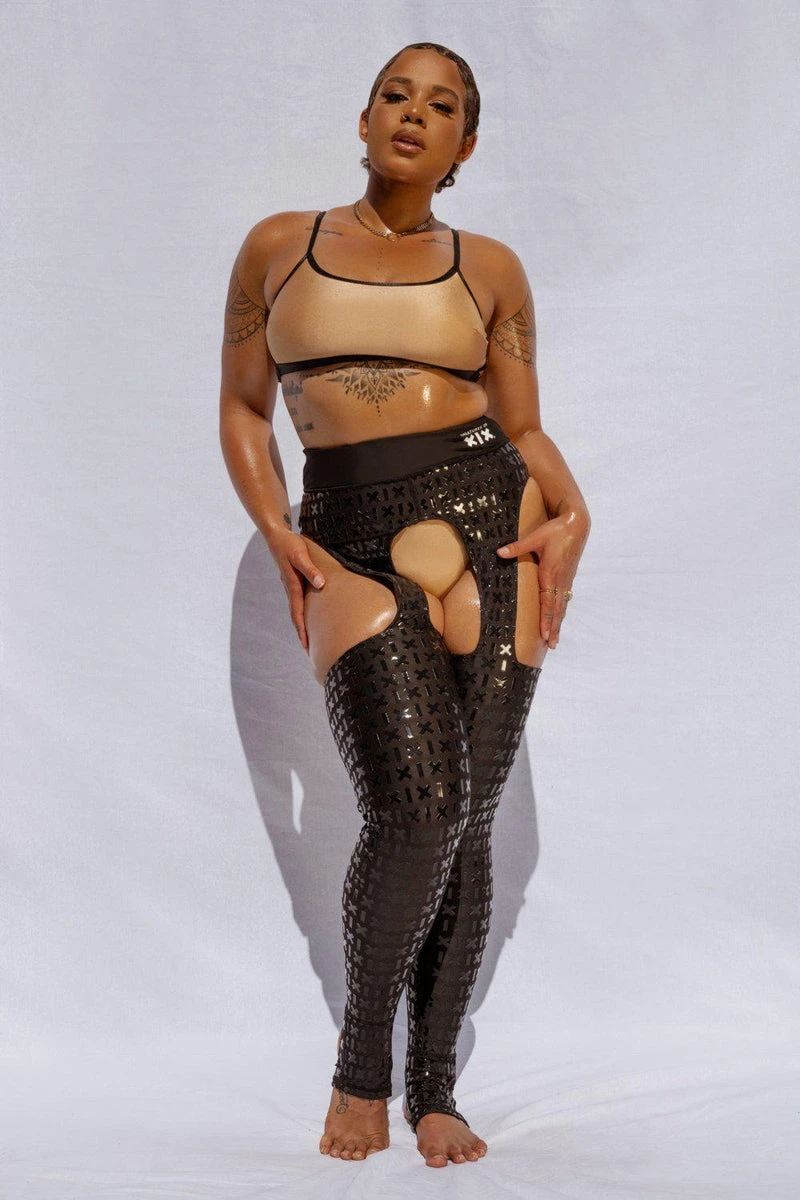 CXIX Gecko Grip Cowgirl Leggings - Black 1 CXIX Gecko Grip Cowgirl Leggings - Black