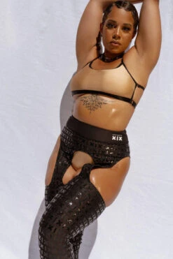 CXIX Gecko Grip Cowgirl Leggings - Black -Pole Dance Clothing Shop 20 09 24CreaturesofXIX 67 1