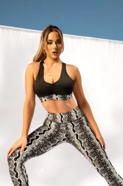 CXIX Gecko Grip Leggings - Black Mamba -Pole Dance Clothing Shop 20 12 10Creatures 13 1