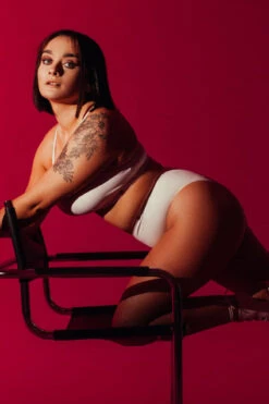 Pole Addict Bliss Top - White -Pole Dance Clothing Shop 20