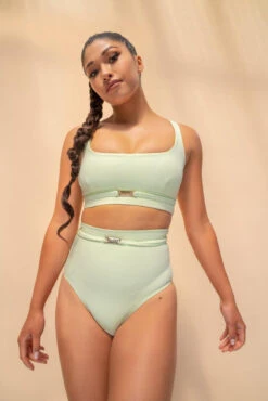 Lunalae Venus Top - Recycled Light Green -Pole Dance Clothing Shop 2021101 LunaLae0519