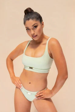 Lunalae Venus Top - Recycled Light Green -Pole Dance Clothing Shop 2021101 LunaLae1603