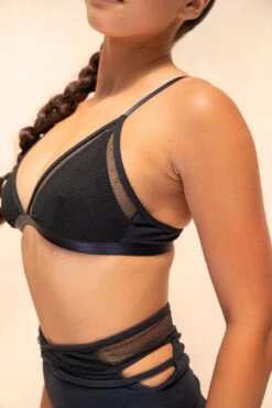 Lunalae Daisy Top - Recycled Black -Pole Dance Clothing Shop 2021101 LunaLae1759