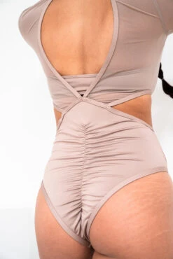 Lunalae Diana Bodysuit - Recycled Mocha -Pole Dance Clothing Shop 2021101 LunaLae4602 1