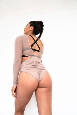 Lunalae Diana Bodysuit - Recycled Mocha -Pole Dance Clothing Shop 2021101 LunaLae4647
