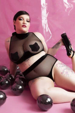 Rolling Gigi Shorts - Black -Pole Dance Clothing Shop 2022 09 27 ROLLING 2886copy