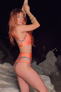 HotCakes Polewear Circe Bottoms - Peach/Teal 7 HotCakes Polewear Circe Bottoms - Peach/Teal -Pole Dance Clothing Shop 2023 06 HotCakesMermaids 487