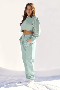 CXIX Oversized Jogger Bottoms - Sage -Pole Dance Clothing Shop 21 06 25CreaturesofXIX edit 3 1