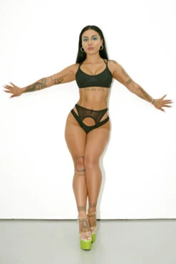 CXIX Classique Triangle Bralette - Black -Pole Dance Clothing Shop 22 04 04Creatures vid 242