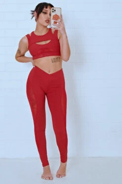 CXIX Baddie Leggings - Chilli -Pole Dance Clothing Shop 22 10 06CXIX74391