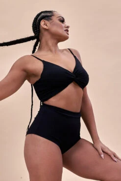 Lunalae High Waist Shorts - Ribbed Black 6 Lunalae High Waist Shorts - Ribbed Black -Pole Dance Clothing Shop 221011 LunaLae 01 0035