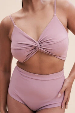 Lunalae High Waist Shorts - Ribbed Blush Taupe 7 Lunalae High Waist Shorts - Ribbed Blush Taupe -Pole Dance Clothing Shop 221011 LunaLae 03 0144 1