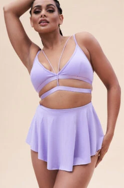 Lunalae Free Flow High Waist Shorts - Lilac 8 Lunalae Free Flow High Waist Shorts - Lilac -Pole Dance Clothing Shop 221011 LunaLae 29 1207