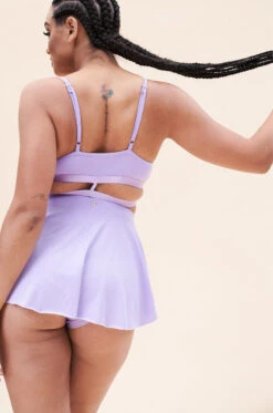 Lunalae Free Flow High Waist Shorts - Lilac