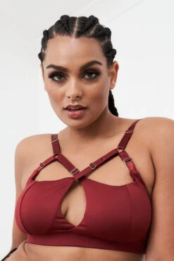 Lunalae Hannah Top - Recycled Burgundy -Pole Dance Clothing Shop 221011 LunaLae 49 1980