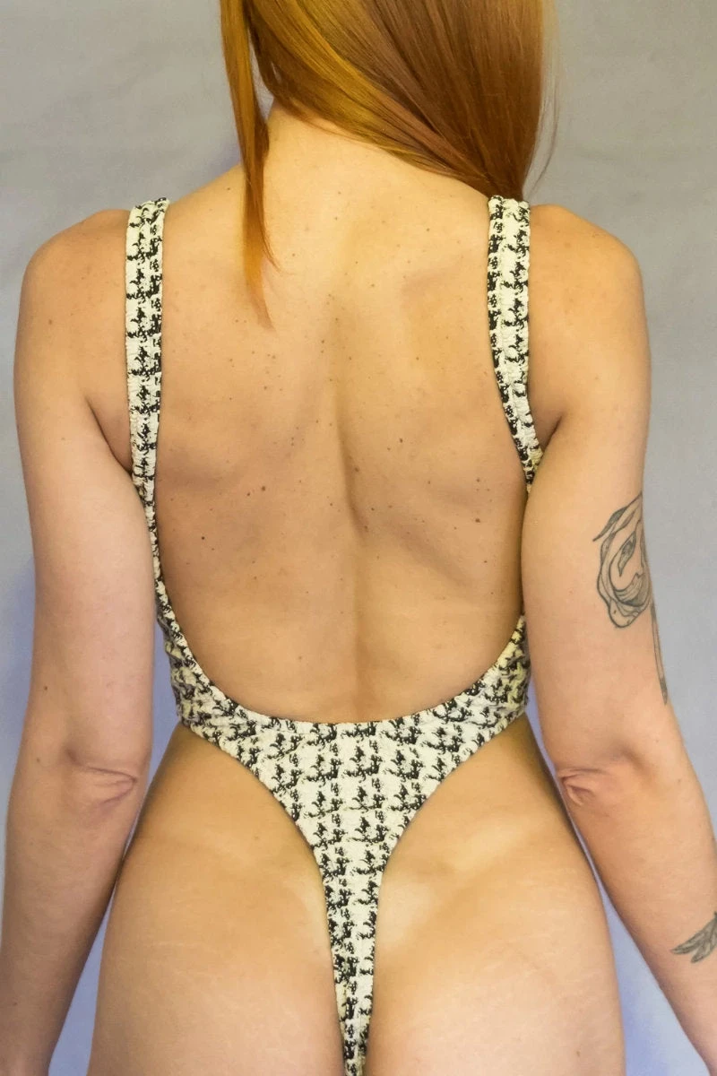 Rolling Cinque Tweed Bodysuit 3 Rolling Cinque Tweed Bodysuit - Image 3