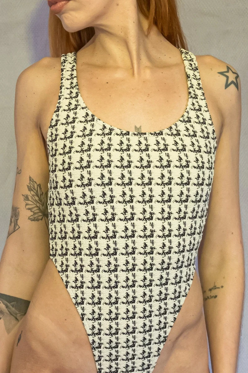 Rolling Cinque Tweed Bodysuit 2 Rolling Cinque Tweed Bodysuit - Image 2