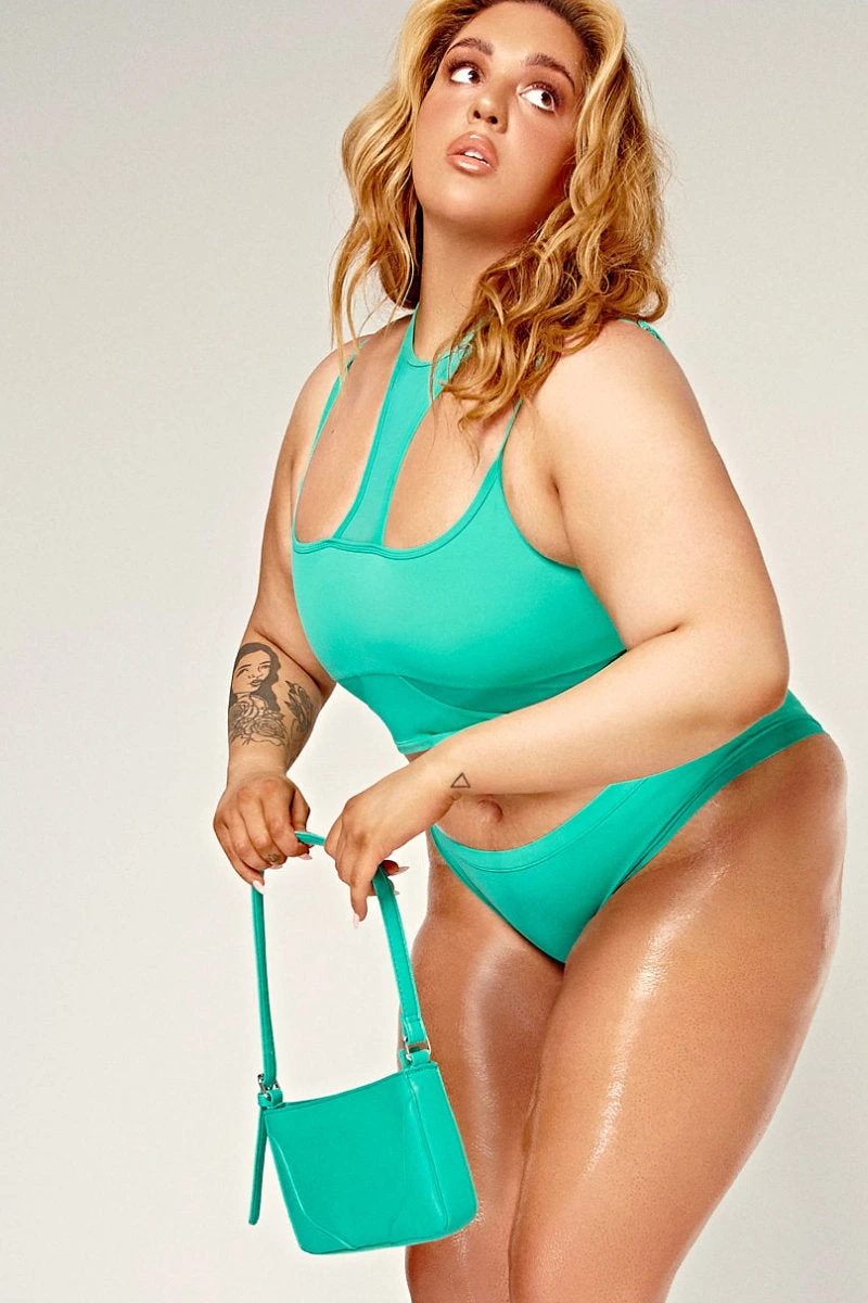 CXIX Dollhaus Choker Top - Aqua 4 CXIX Dollhaus Choker Top - Aqua - Image 4