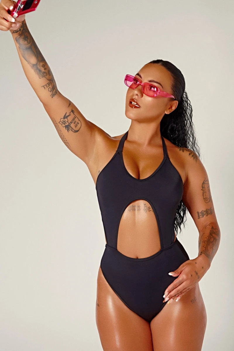 CXIX Dollhaus Halter Bodysuit - Black 5 CXIX Dollhaus Halter Bodysuit - Black - Image 5