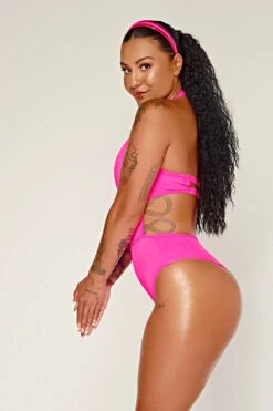 CXIX Dollhaus Halter Bodysuit - Pink -Pole Dance Clothing Shop 23 01 03CXIX 5401 1