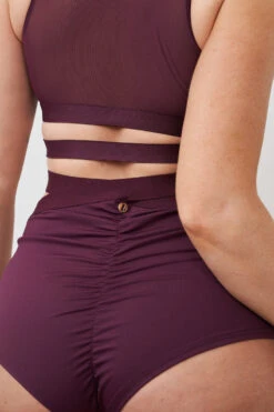 Lunalae Naomi Scoop Neck Top - Recycled Mulberry -Pole Dance Clothing Shop 230329 LUNALAE 10 0531