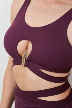 Lunalae Naomi Scoop Neck Top - Recycled Mulberry -Pole Dance Clothing Shop 230329 LUNALAE 10 0539