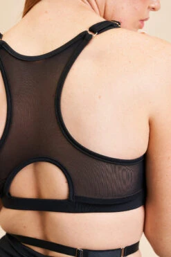 Lunalae Sadie Racer Back Top - Recycled Black -Pole Dance Clothing Shop 230329 LUNALAE 29 1113