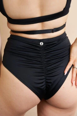 Lunalae Katherine Cross Over Top - Recycled Black -Pole Dance Clothing Shop 230329 LUNALAE 38 1428