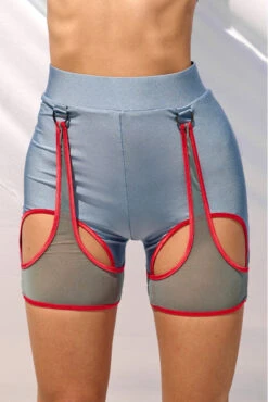 HotCakes Polewear Thetis Bottoms - Marine Blue & Red -Pole Dance Clothing Shop 23 05 06 HotCakes 296