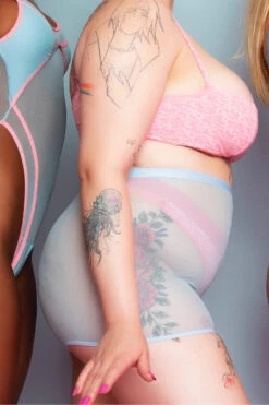 Rolling Blur Shorts - Blue -Pole Dance Clothing Shop 23 10 5 593 meia20tacCCA7a20e20short20lateral