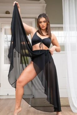 Lunalae High Waist Wrap Dance Skirt - Black -Pole Dance Clothing Shop 5 4e0c5600 06a5 4bf4 94e4 53bec73f21ca