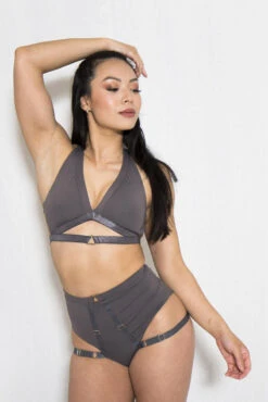 Tatiana Activewear Tokio Shorts - Charcoal -Pole Dance Clothing Shop 5 c4812c89 64e6 4546 9c0c 0d966377fa15