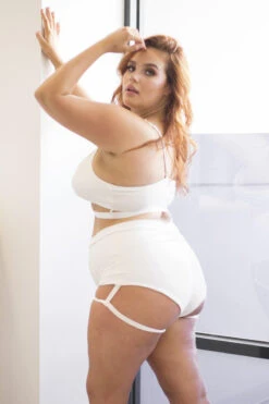 Lunalae Lure You High Waisted Garter Shorts - White 15 Lunalae Lure You High Waisted Garter Shorts - White -Pole Dance Clothing Shop 6R7A7359 f7dfa356 99dd 40b9 82eb 672e48347f83