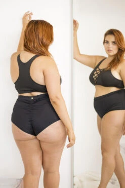 Lunalae High Waist Shorts - Black -Pole Dance Clothing Shop 6R7A8499