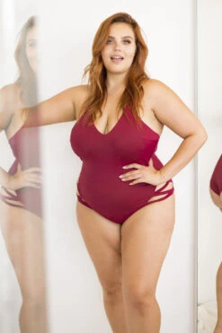 Lunalae Yoncé Bodysuit - Wine -Pole Dance Clothing Shop 6R7A8697 1