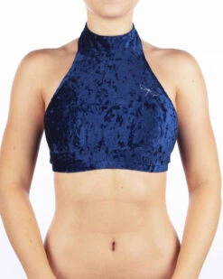 Dragonfly Lisette Top - Velvet Blue -Pole Dance Clothing Shop 8cnskkmbgk.Lisette top velvet blue 1