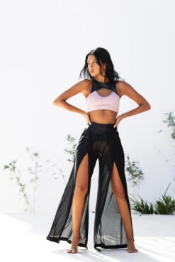 CXIX Snatched Mesh Make Moves Pants - Black -Pole Dance Clothing Shop 9A4A22992626