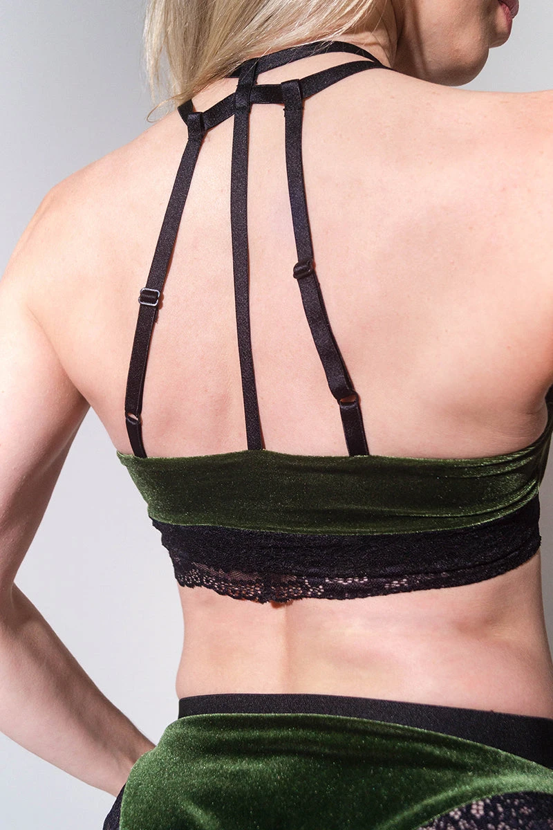 Sorte Velvet Adore Top - Seaweed 2 Sorte Velvet Adore Top - Seaweed - Image 2