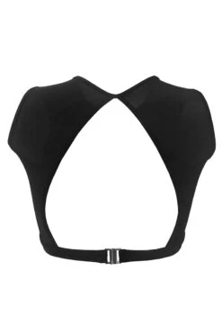 Hamade Activewear Eyelet High Neck Top - Black 7 Hamade Activewear Eyelet High Neck Top - Black -Pole Dance Clothing Shop AW01 2